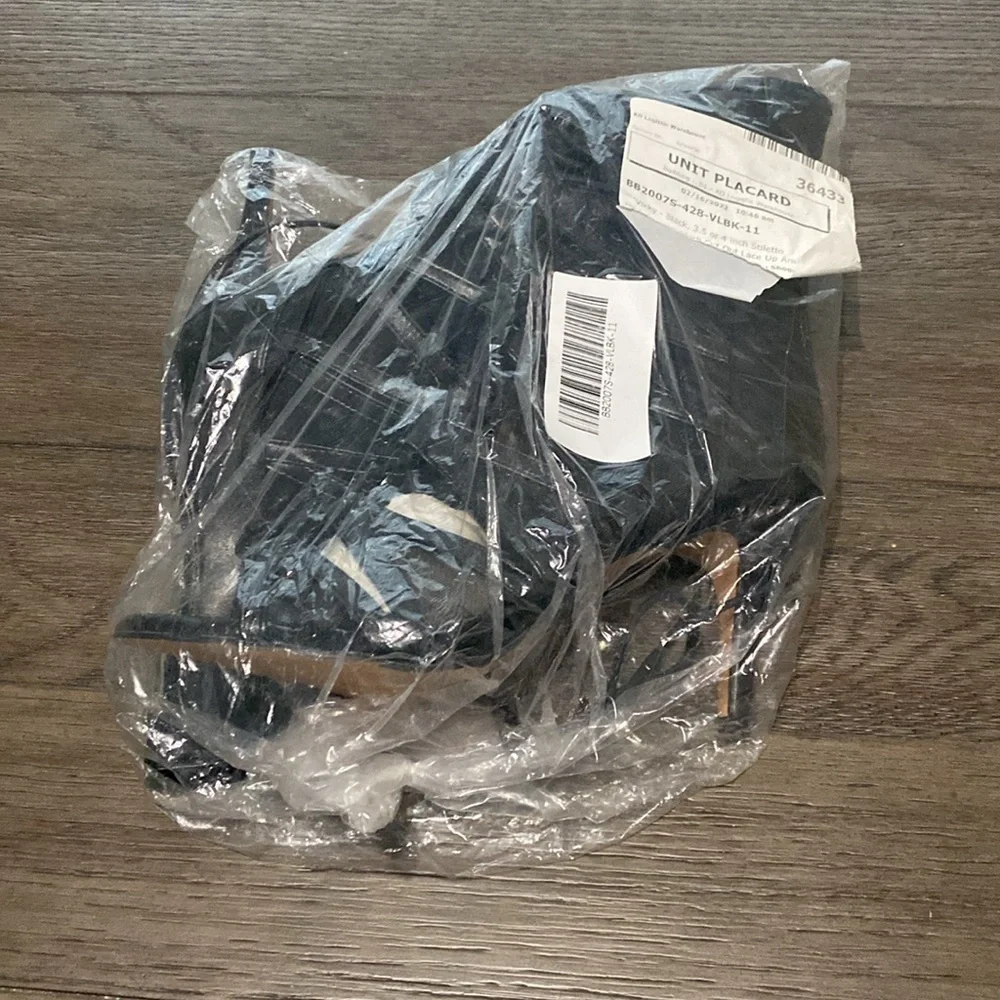 NWT BURJU Vikky Open Toe Strappy Mesh Cut Out Lace Up Ankle Boots | Size 11 - Picture 2 of 12